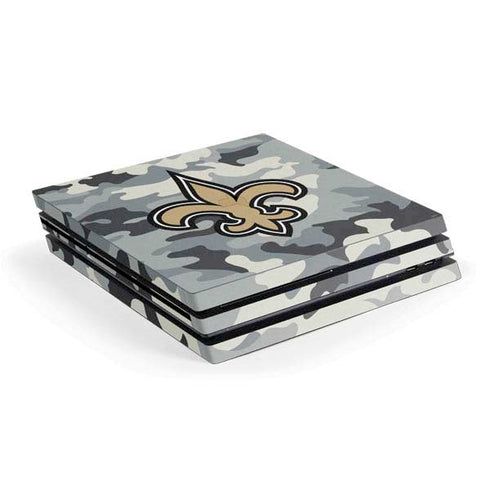 NFL New Orleans Saints Camo PS4 Pro Console Skin
